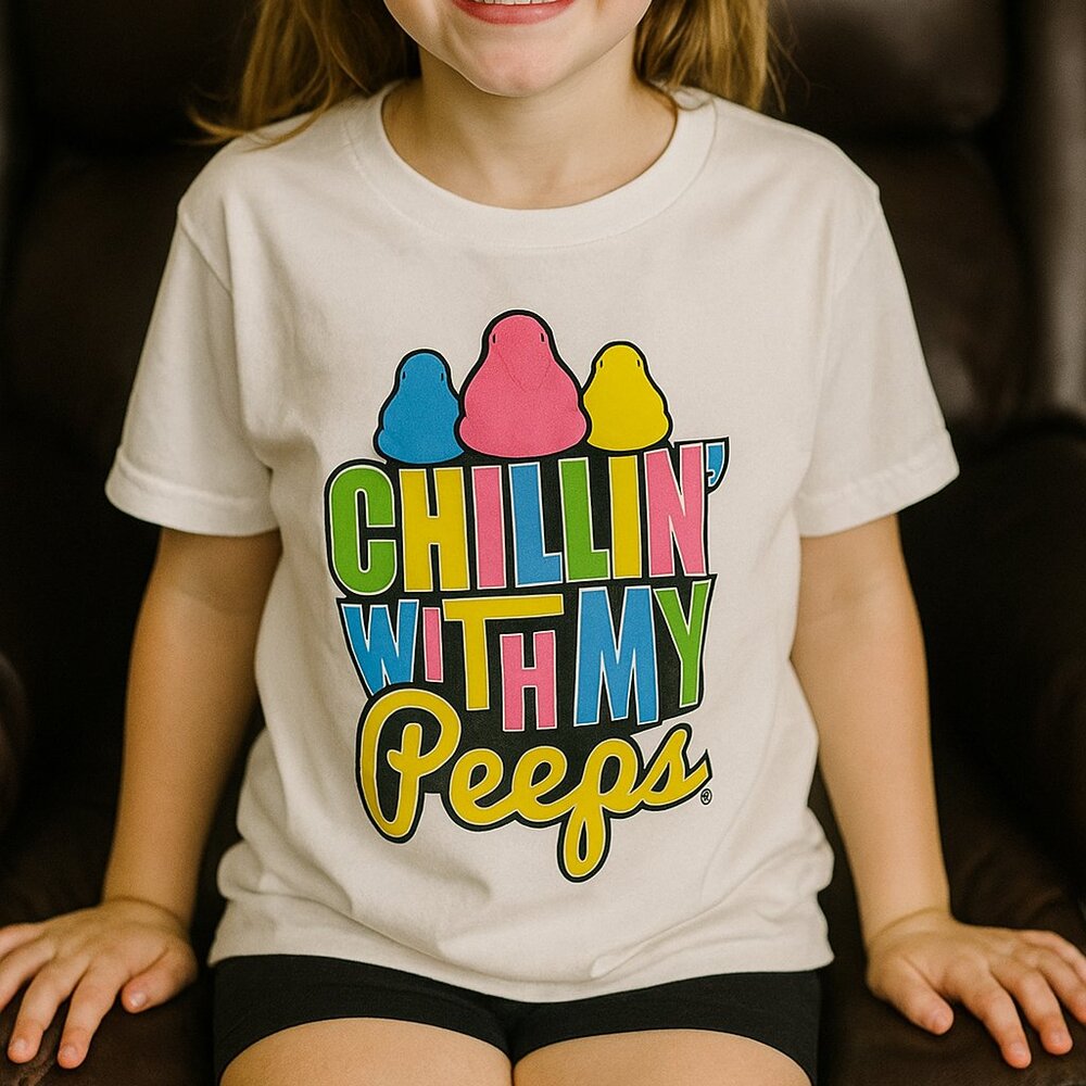 Chillin with my Peeps Printed Tee - Youth Large
